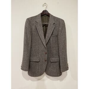 Jordan Marsh 100% Wool Sport Coat with Textured Brown Buttons - Size Unknown